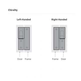 Metal offset removable lift hinges chirality