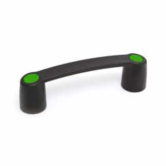 Machine pull handle with green caps