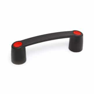 Machine pull handle with red caps
