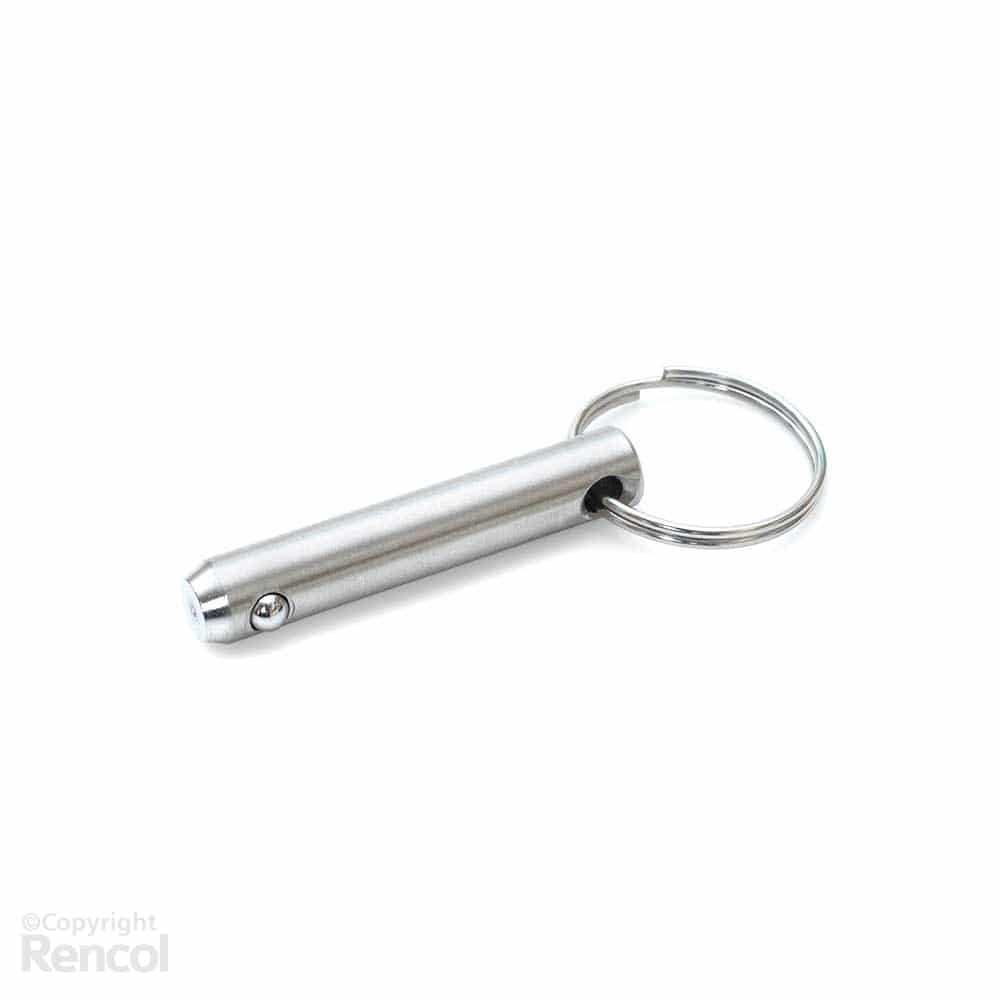 Detent Pin with Pull Ring, Stainless Steel | RENCOL