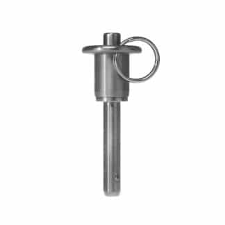 Quick Release Detent Pin with Push Knob and Pull Ring, Stainless Steel