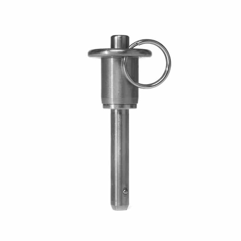 Detent Pin with Push Knob & Pull Ring, Stainless Steel | RENCOL