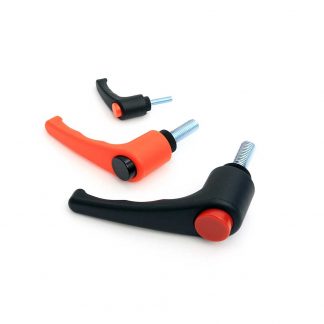 Model 02M CH - Male Plastic Adjustable Clamping Handle with Ergonomic Lever