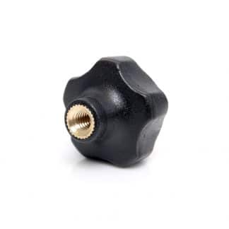 Mid-size hollow lobe knob clamp knob