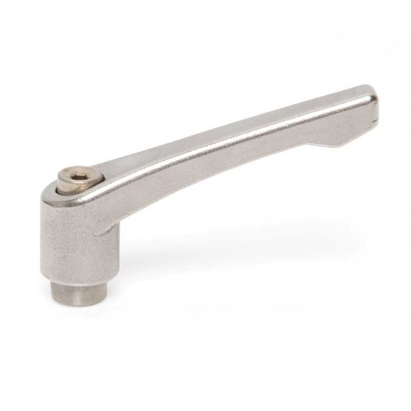Stainless steel metal indexed clamping handle lever