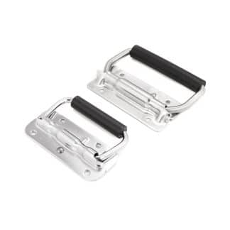 Stainless steel sprug folded handle for flight cases and enclosures