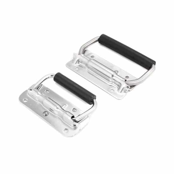 Stainless steel sprug folded handle for flight cases and enclosures