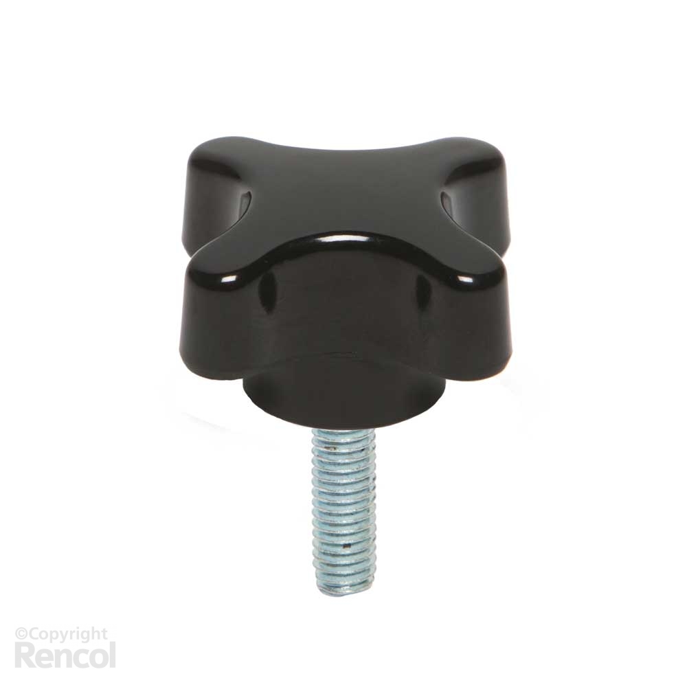 Female Threaded Star Knob Plastic & Metal Knobs RENCOL