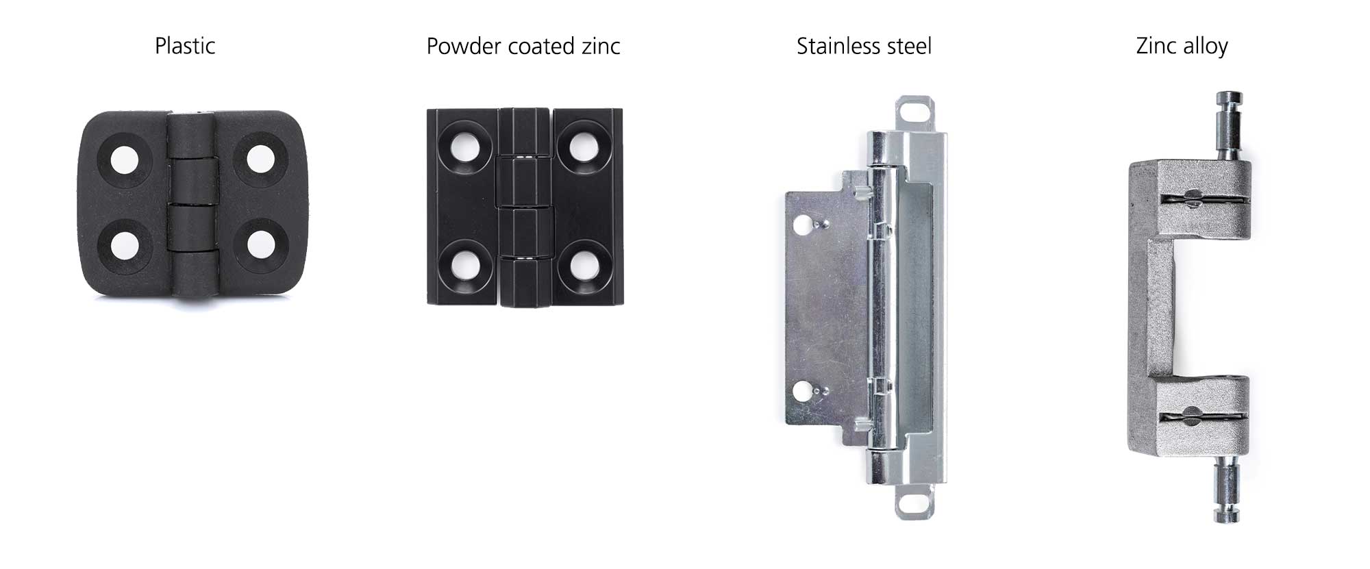 Enclosure hinge materials